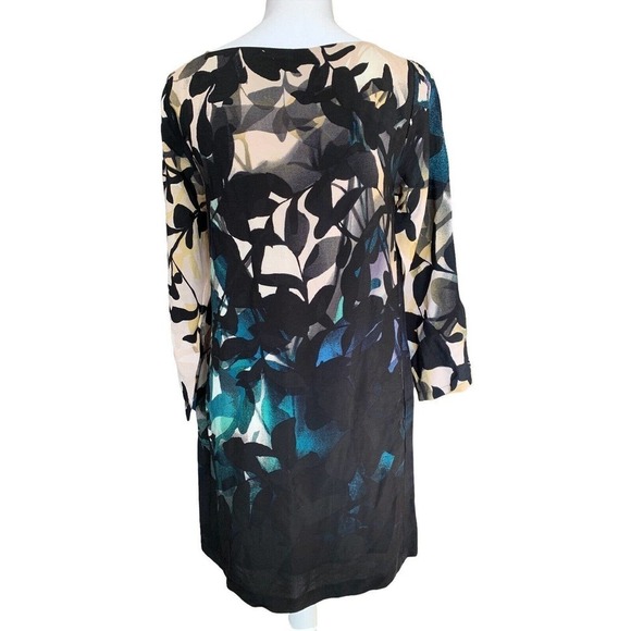 Anthropologie Maeve Dresses Size XS Shaded Garden Floral Long Sleeve Black Green - Picture 3 of 11